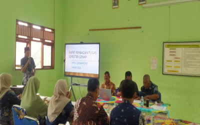 Rapat Pembagian Tugas KBM SMPN 1 Jumantono